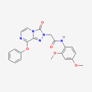 molecular formula C21H19N5O5 B2640059 N-(2,4-二甲氧基苯基)-2-(3-氧代-8-苯氧基-[1,2,4]三唑并[4,3-a]哒嗪-2(3H)-基)乙酰胺 CAS No. 1251633-60-9