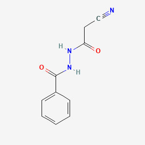 molecular formula C10H9N3O2 B2640075 N'-(2-cyanoacetyl)benzohydrazide CAS No. 16501-75-0