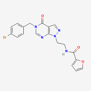 N-(2-(5-(4-bromobenzyl)-4-oxo-4,5-dihydro-1H-pyrazolo[3,4-d]pyrimidin-1-yl)ethyl)furan-2-carboxamide