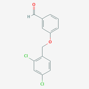molecular formula C14H10Cl2O2 B2640102 3-[(2,4-Dichlorobenzyl)oxy]benzaldehyde CAS No. 71289-64-0