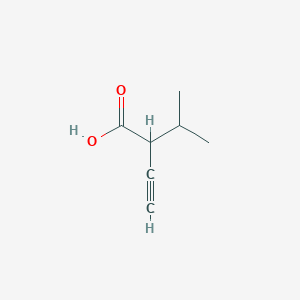 molecular formula C7H10O2 B2640162 2-Propan-2-ylbut-3-ynoic acid CAS No. 22104-89-8