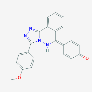 molecular formula C22H16N4O2 B264019 4-[3-(4-methoxyphenyl)-5H-[1,2,4]triazolo[3,4-a]phthalazin-6-ylidene]cyclohexa-2,5-dien-1-one 