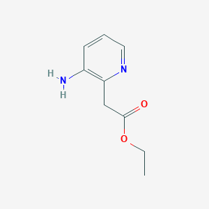 molecular formula C9H12N2O2 B2640234 2-(3-氨基吡啶-2-基)乙酸乙酯 CAS No. 295327-27-4
