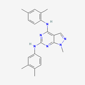 N4-(2,4-dimethylphenyl)-N6-(3,4-dimethylphenyl)-1-methyl-1H-pyrazolo[3,4-d]pyrimidine-4,6-diamine