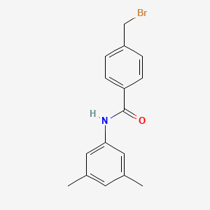 molecular formula C16H16BrNO B2640248 4-(bromomethyl)-N-(3,5-dimethylphenyl)benzamide CAS No. 1225951-07-4