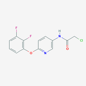 molecular formula C13H9ClF2N2O2 B2640250 2-Chloro-N-[6-(2,3-difluorophenoxy)pyridin-3-yl]acetamide CAS No. 2411234-99-4