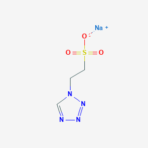 molecular formula C3H5N4NaO3S B2640277 2-(四唑-1-基)乙磺酸钠 CAS No. 1701917-69-2