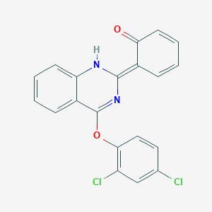 (6E)-6-[4-(2,4-dichlorophenoxy)-1H-quinazolin-2-ylidene]cyclohexa-2,4-dien-1-one
