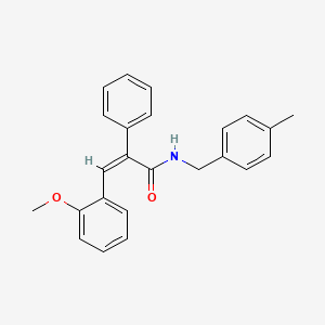 (Z)-3-(2-methoxyphenyl)-N-(4-methylbenzyl)-2-phenyl-2-propenamide