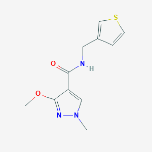 3-methoxy-1-methyl-N-(thiophen-3-ylmethyl)-1H-pyrazole-4-carboxamide