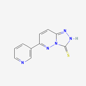 molecular formula C10H7N5S B2640293 6-(吡啶-3-基)-[1,2,4]三唑并[4,3-b]哒嗪-3-硫醇 CAS No. 1286717-32-5
