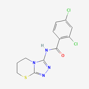 2,4-dichloro-N-(6,7-dihydro-5H-[1,2,4]triazolo[3,4-b][1,3]thiazin-3-yl)benzamide