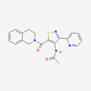 N-[5-(3,4-dihydroisoquinolin-2(1H)-ylcarbonyl)-3-pyridin-2-ylisothiazol-4-yl]acetamide