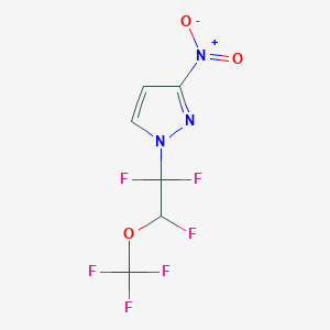 3-Nitro-1-[1,1,2-trifluoro-2-(trifluoromethoxy)ethyl]pyrazole