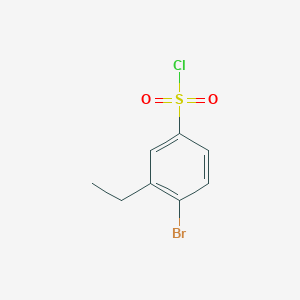 molecular formula C8H8BrClO2S B2640319 4-Bromo-3-ethylbenzenesulfonyl chloride CAS No. 1935226-28-0
