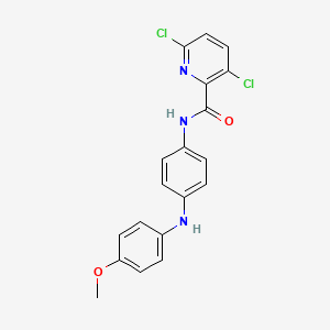 molecular formula C19H15Cl2N3O2 B2640323 3,6-dichloro-N-{4-[(4-methoxyphenyl)amino]phenyl}pyridine-2-carboxamide CAS No. 1209349-10-9