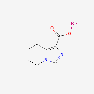 molecular formula C8H9KN2O2 B2640327 potassium 5H,6H,7H,8H-imidazo[1,5-a]pyridine-1-carboxylate CAS No. 1955523-98-4