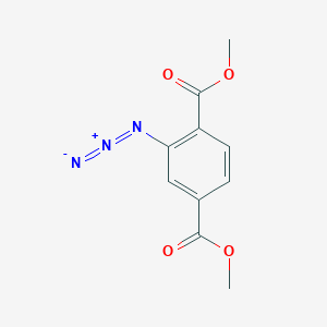 molecular formula C10H9N3O4 B2640329 Dimethyl 2-azidobenzene-1,4-dicarboxylate CAS No. 3600-75-7