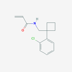 N-[[1-(2-Chlorophenyl)cyclobutyl]methyl]prop-2-enamide