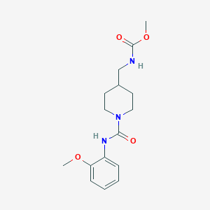 Methyl ((1-((2-methoxyphenyl)carbamoyl)piperidin-4-yl)methyl)carbamate