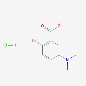 molecular formula C10H13BrClNO2 B2640346 Methyl 2-bromo-5-(dimethylamino)benzoate hydrochloride CAS No. 1820705-24-5