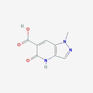 molecular formula C8H7N3O3 B2640351 1-甲基-5-氧代-4,5-二氢-1H-吡唑并[4,3-b]吡啶-6-羧酸 CAS No. 2138005-55-5
