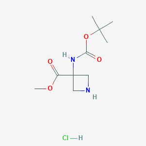 Methyl 3-{[(tert-butoxy)carbonyl]amino}azetidine-3-carboxylate hydrochloride