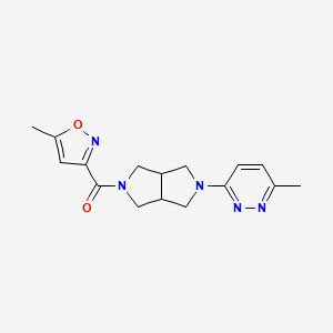 (5-Methyl-1,2-oxazol-3-yl)-[2-(6-methylpyridazin-3-yl)-1,3,3a,4,6,6a-hexahydropyrrolo[3,4-c]pyrrol-5-yl]methanone