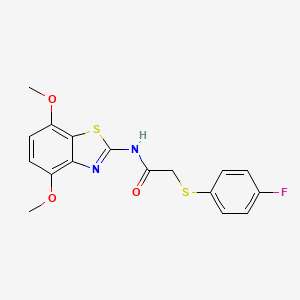 N-(4,7-dimethoxybenzo[d]thiazol-2-yl)-2-((4-fluorophenyl)thio)acetamide