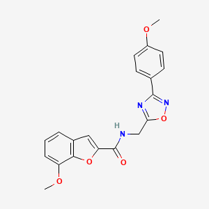 7-methoxy-N-{[3-(4-methoxyphenyl)-1,2,4-oxadiazol-5-yl]methyl}-1-benzofuran-2-carboxamide