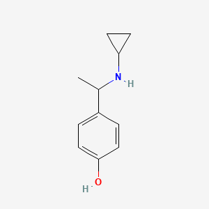 molecular formula C11H15NO B2640371 4-[1-(Cyclopropylamino)ethyl]phenol CAS No. 926204-26-4