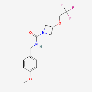 N-(4-methoxybenzyl)-3-(2,2,2-trifluoroethoxy)azetidine-1-carboxamide