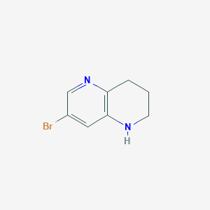 molecular formula C8H9BrN2 B2640376 7-Bromo-1,2,3,4-tetrahydro-1,5-naphthyridine CAS No. 1256787-10-6