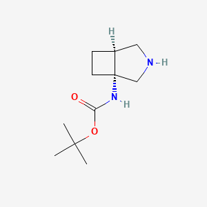 molecular formula C11H20N2O2 B2640379 tert-butyl N-[(1R,5S)-3-azabicyclo[3.2.0]heptan-1-yl]carbamate CAS No. 2173999-05-6