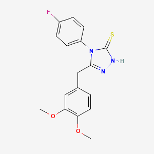 5-(3,4-Dimethoxybenzyl)-4-(4-fluorophenyl)-4H-1,2,4-triazole-3-thiol