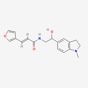 (E)-3-(furan-3-yl)-N-(2-hydroxy-2-(1-methylindolin-5-yl)ethyl)acrylamide