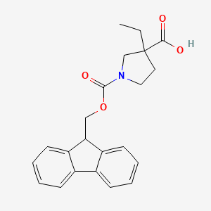 3-ethyl-1-[(9H-fluoren-9-ylmethoxy)carbonyl]pyrrolidine-3-carboxylic acid