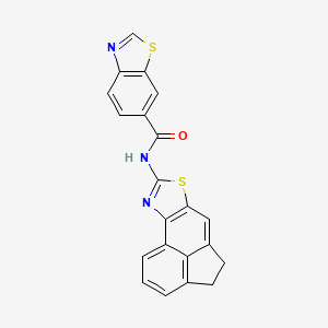molecular formula C21H13N3OS2 B2640397 N-(4,5-二氢菲[5,4-d]噻唑-8-基)苯并[d]噻唑-6-甲酰胺 CAS No. 681174-90-3