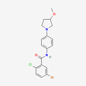 5-Bromo-2-chloro-N-[4-(3-methoxypyrrolidin-1-YL)phenyl]benzamide