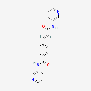 (E)-4-(3-oxo-3-(pyridin-3-ylamino)prop-1-en-1-yl)-N-(pyridin-3-yl)benzamide