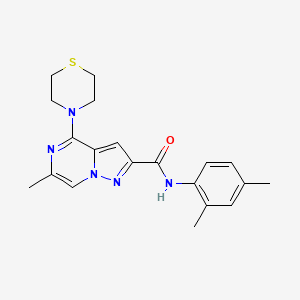 N-(2,4-dimethylphenyl)-6-methyl-4-(1,4-thiazinan-4-yl)pyrazolo[1,5-a]pyrazine-2-carboxamide