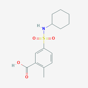 5-(Cyclohexylsulfamoyl)-2-methylbenzoic acid