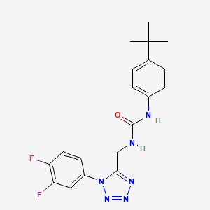 1-(4-(tert-butyl)phenyl)-3-((1-(3,4-difluorophenyl)-1H-tetrazol-5-yl)methyl)urea