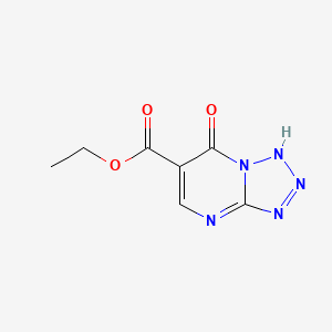 molecular formula C7H7N5O3 B2640419 Ethyl 7-hydroxytetrazolo[1,5-a]pyrimidine-6-carboxylate CAS No. 1778637-73-2