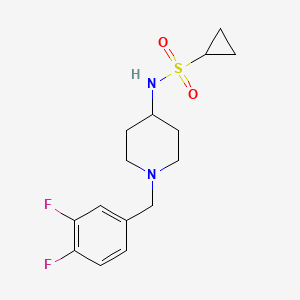 N-{1-[(3,4-difluorophenyl)methyl]piperidin-4-yl}cyclopropanesulfonamide