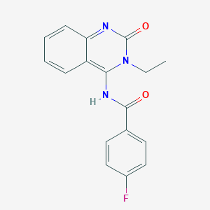 N-(3-ethyl-2-oxoquinazolin-4-yl)-4-fluorobenzamide