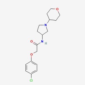 2-(4-Chlorophenoxy)-N-[1-(oxan-4-yl)pyrrolidin-3-yl]acetamide