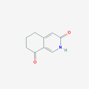 molecular formula C9H9NO2 B2640447 2,3,5,6,7,8-Hexahydroisoquinoline-3,8-dione CAS No. 56053-57-7