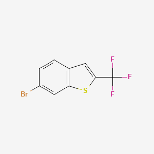 molecular formula C9H4BrF3S B2640452 6-Bromo-2-(trifluoromethyl)benzo[b]thiophene CAS No. 1709825-02-4