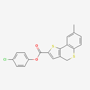 4-chlorophenyl 8-methyl-4H-thieno[3,2-c]thiochromene-2-carboxylate